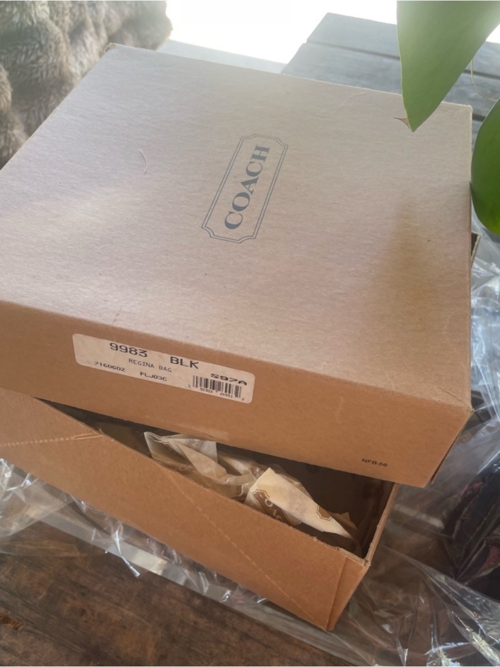 Coach Regina original Box and tissue paper, 90s